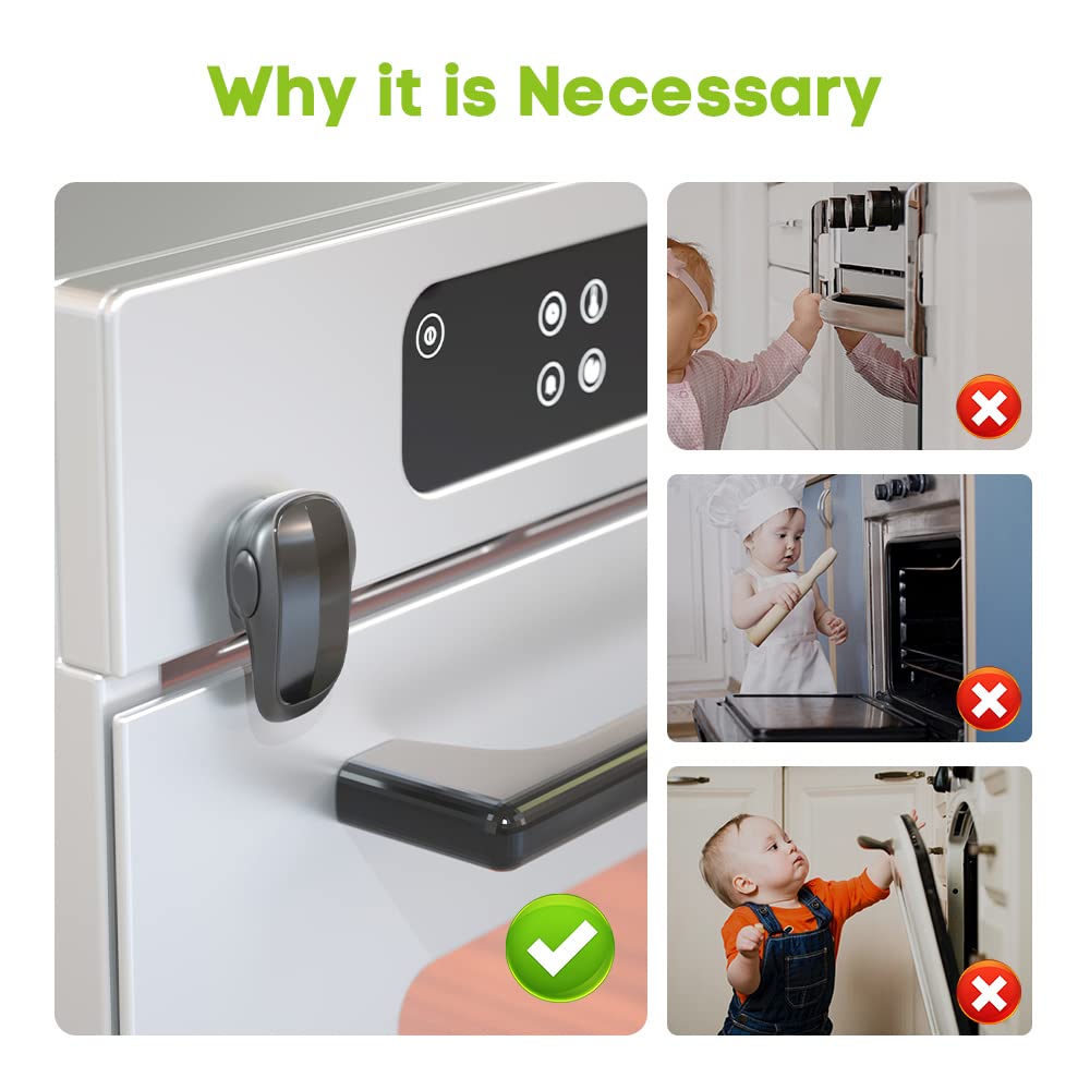 SAFELON oven lock in one-handed operation during cooking