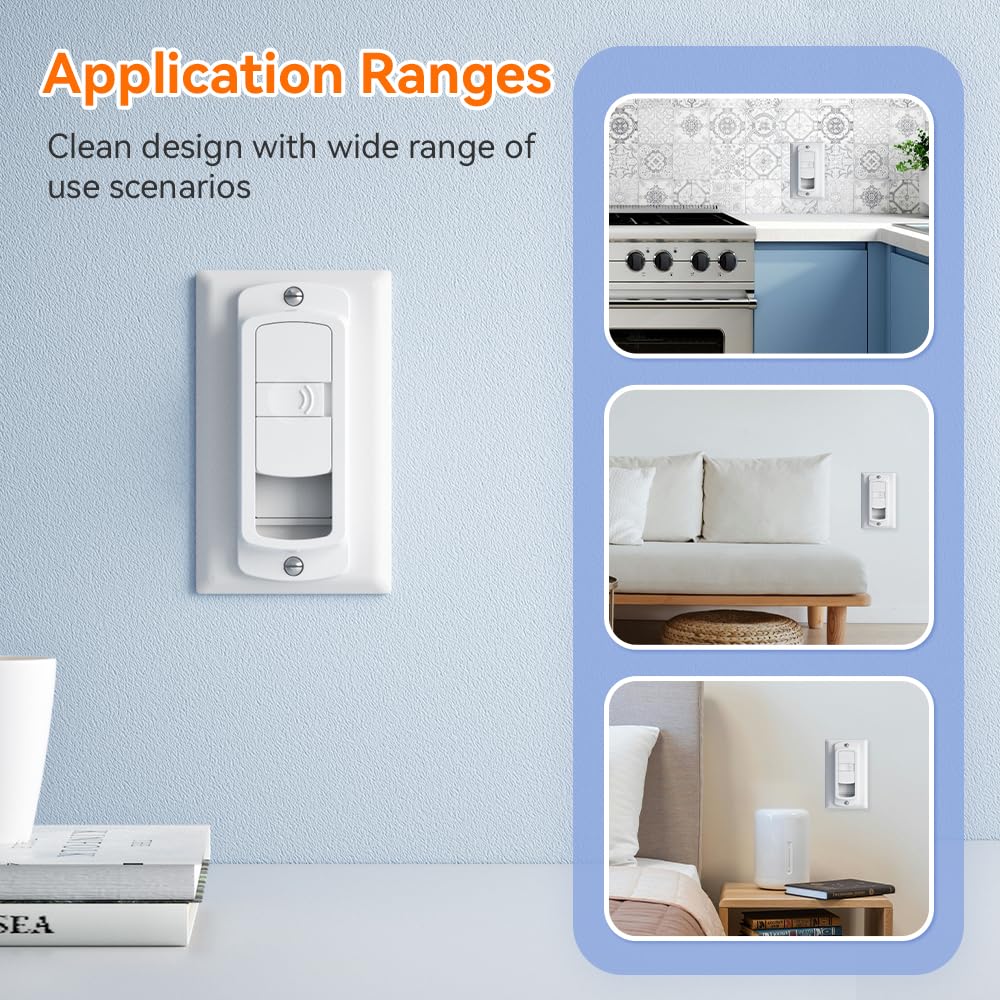 Safelon wall switch guard on wall blends with decor while reducing unintended use