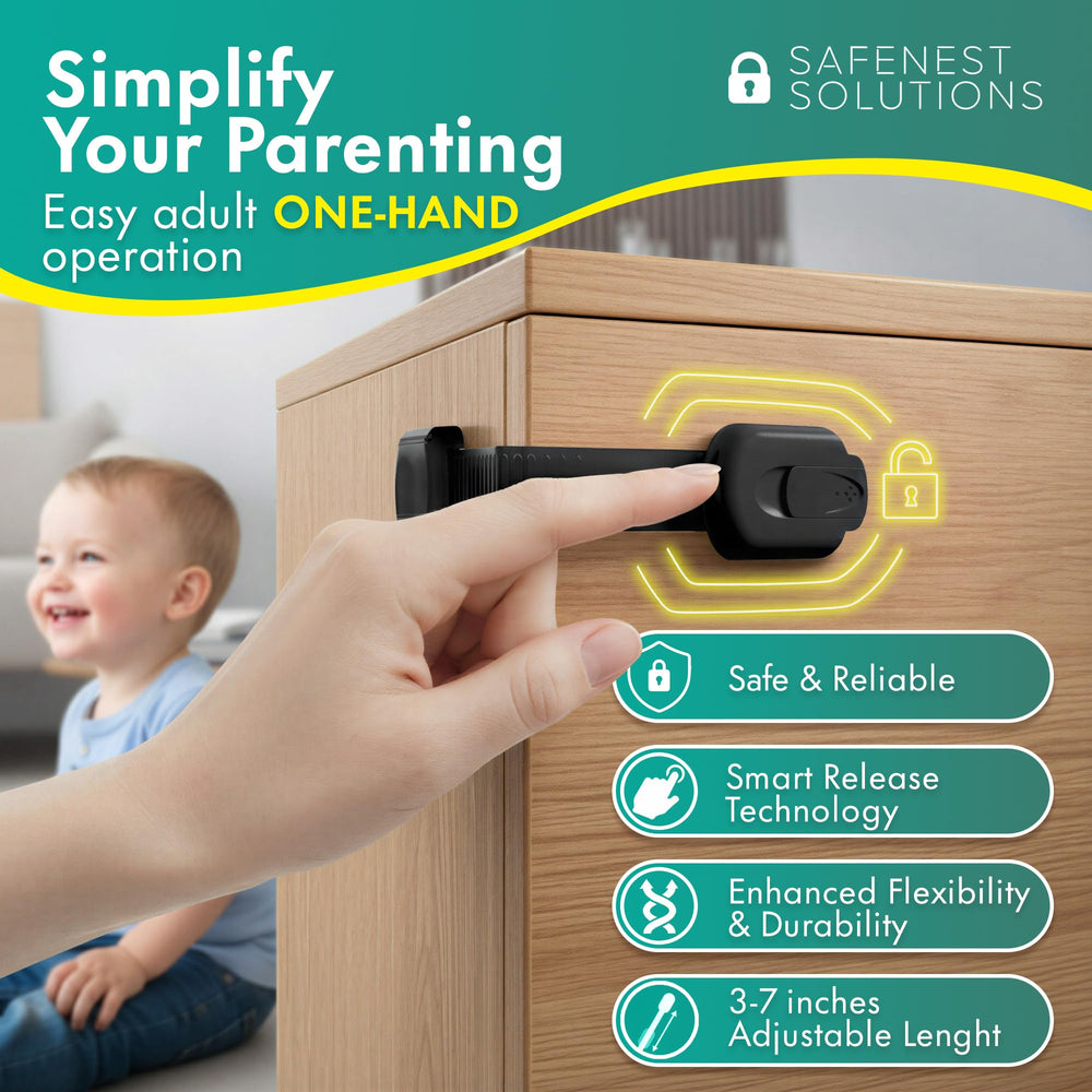 SafeNest fridge lock solution ready for kid-safe fridge access