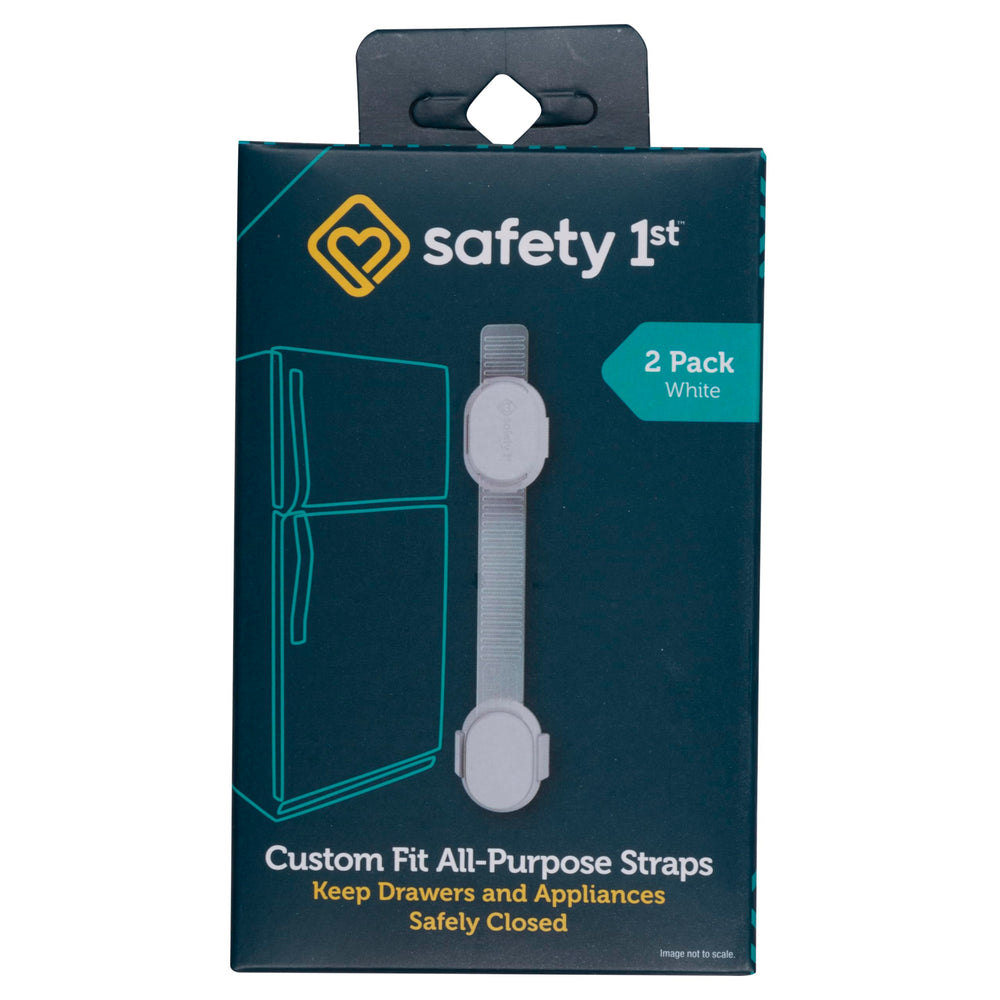 Safety 1st strap on fridge to deter toddler access and protect appliances.