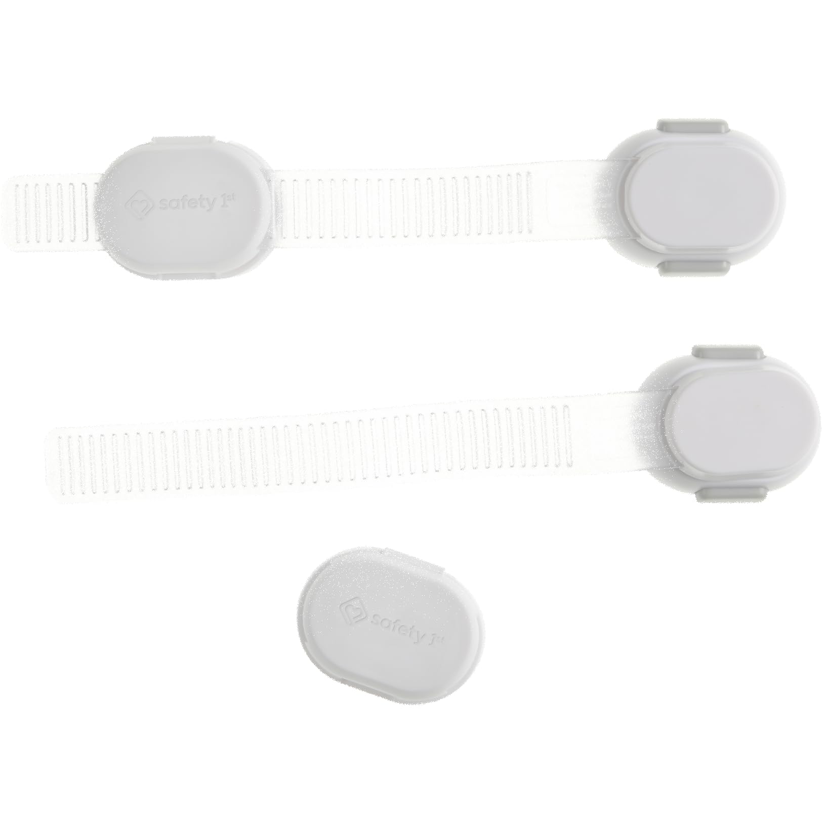 Safety 1st strap packaging highlights a two-pack for home use.