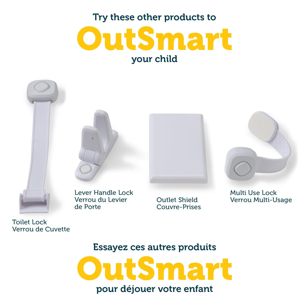 Install over existing outlets for a quick upgrade with Safety 1st OutSmart Outlet Shield.