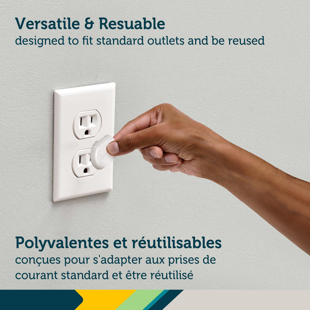 Safety 1st plug protectors reusable and durable for ongoing childproofing.