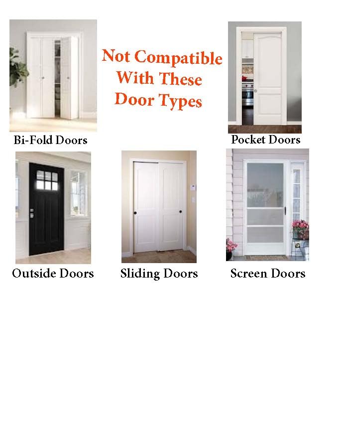 Safety Innovations door top lock in use on an interior closet door