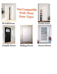 Safety Innovations door top lock in use on an interior closet door