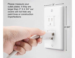 Safety Innovations self-closing Decora outlet cover spring action enables easy installation