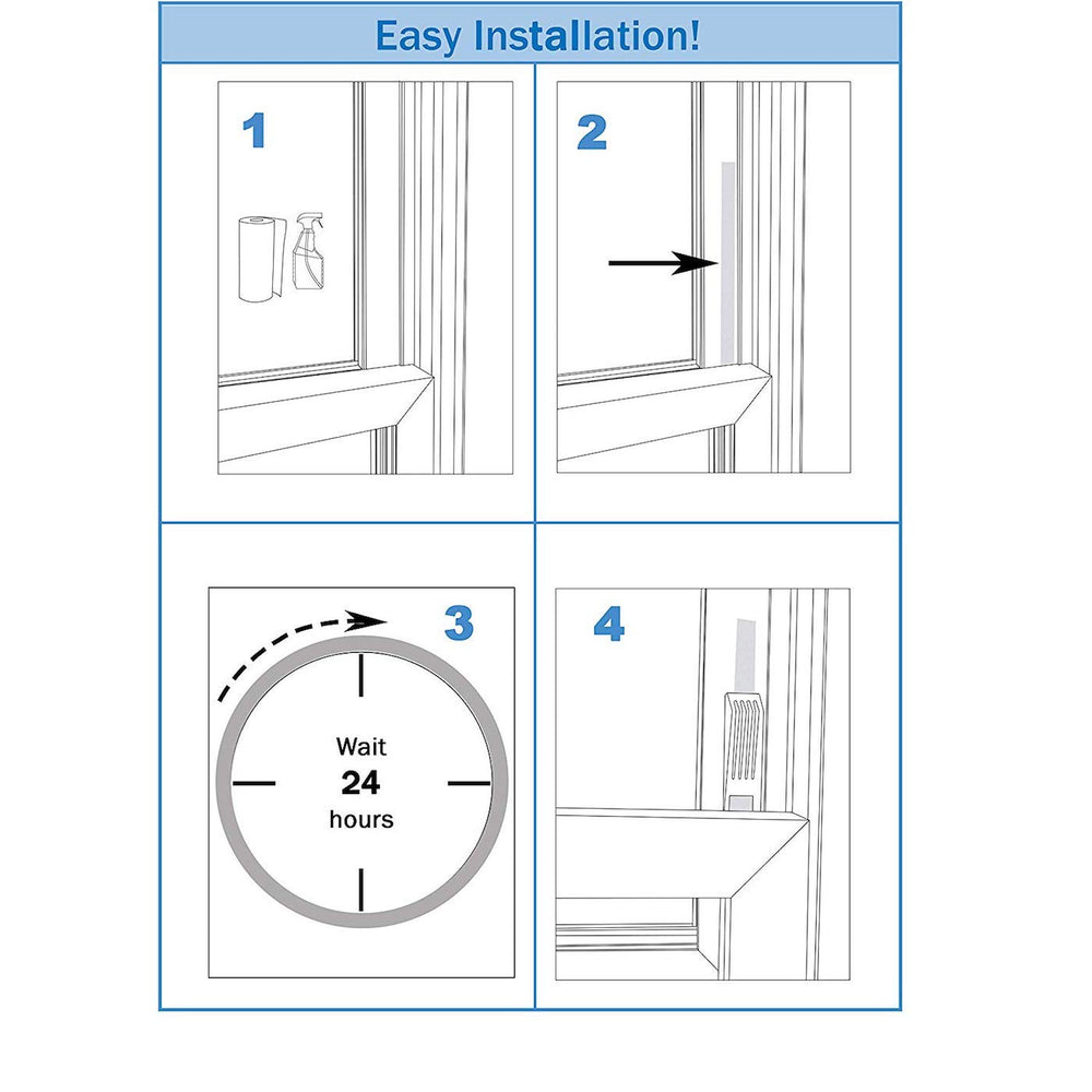 Safety Innovations Window Widget adjustable-height setup supports safe, flexible window use.
