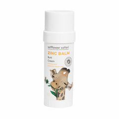 Safflower Safari baby zinc balm stick front view for gentle, mess-free protection.