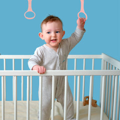 SAFIGLE playpen ring pink walking assistant encourages standing play.