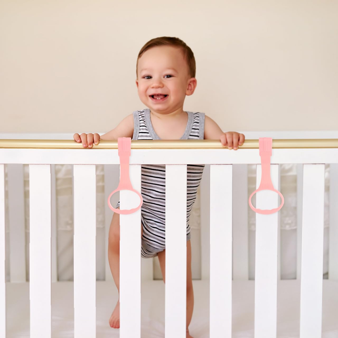 SAFIGLE walking training tool pink supports early curiosity and exploration.