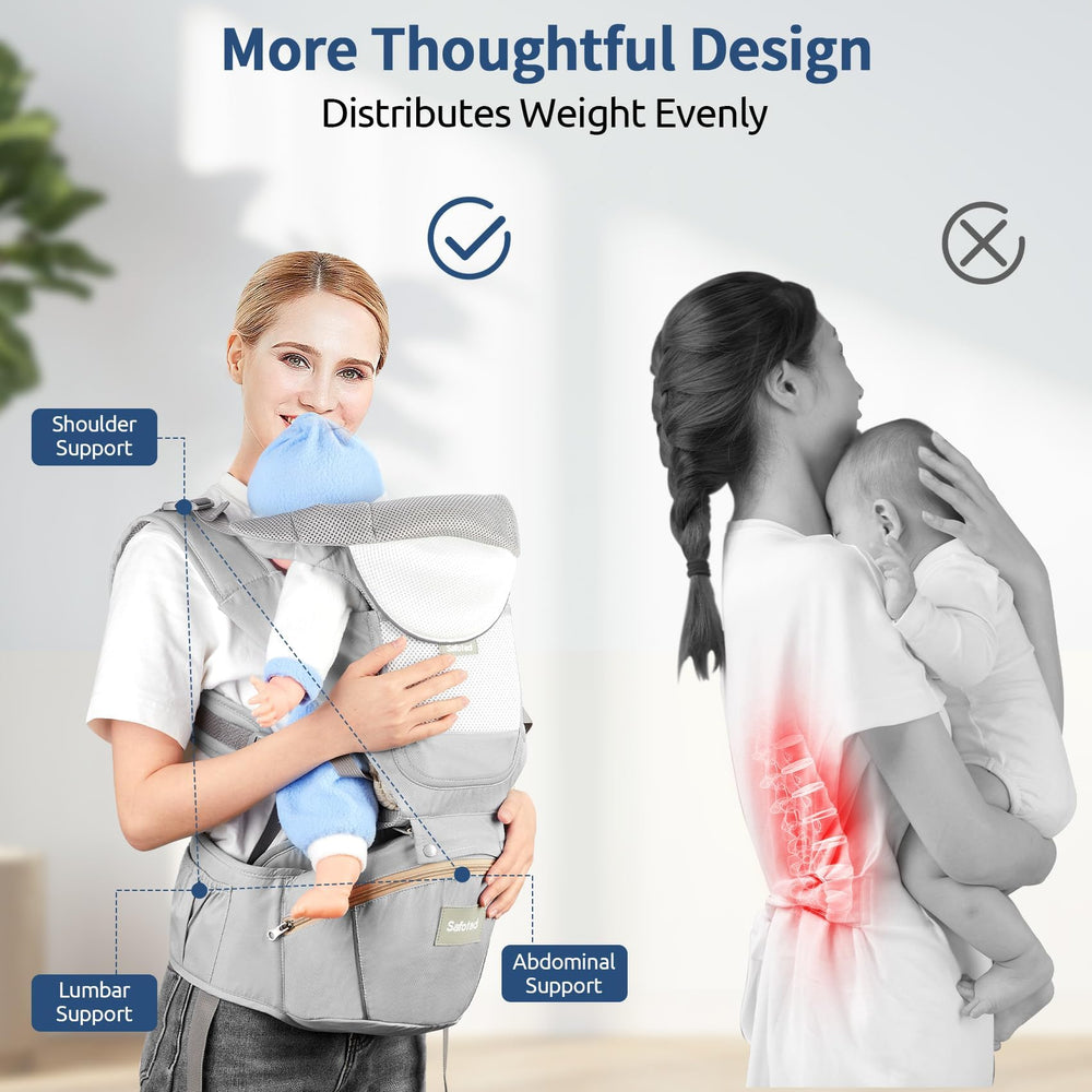 Safotad adjustable waist belt emphasizes fit for various body types