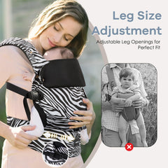 Safotad adjustable-seat demonstration for growth from newborn to toddler to keep baby snug.