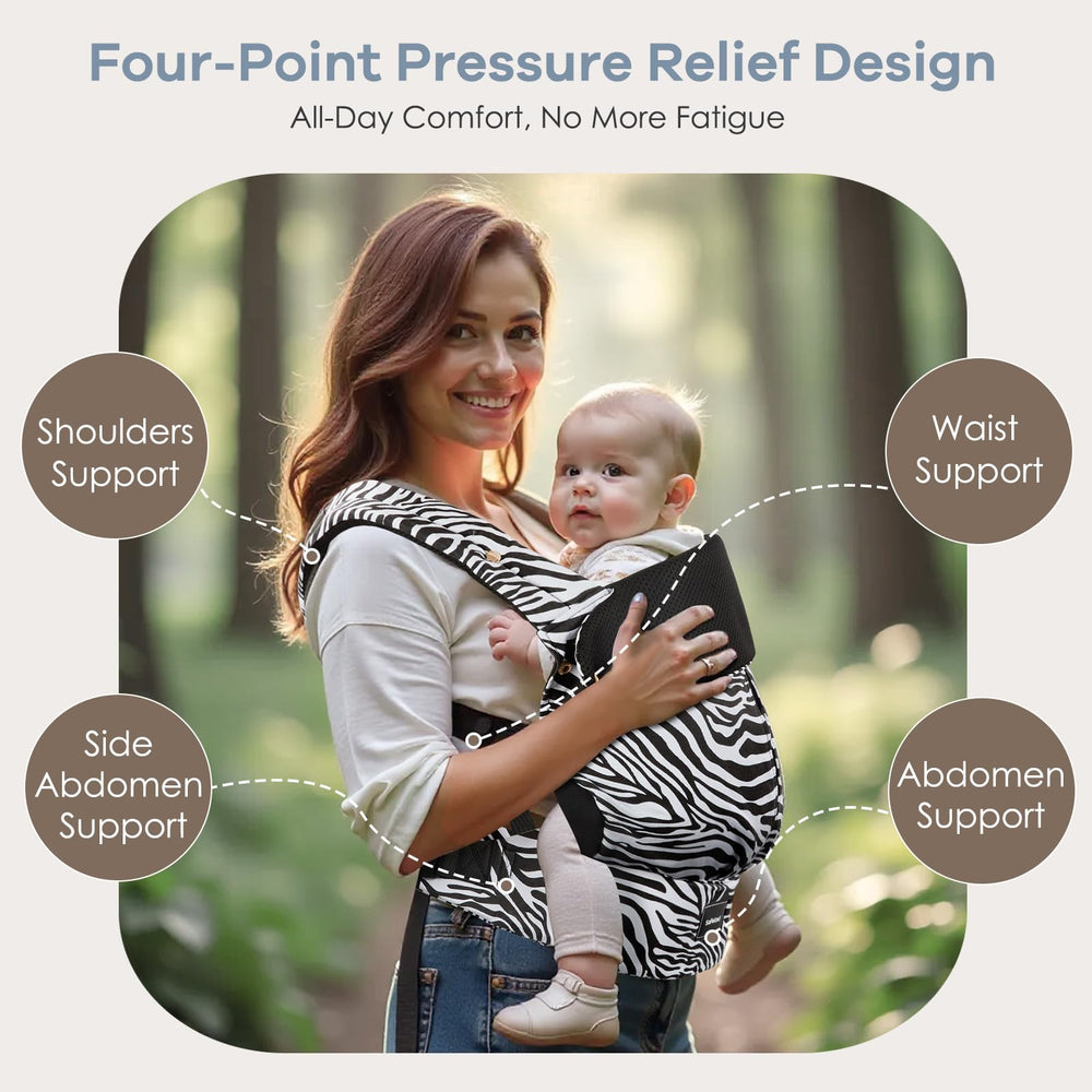 Safotad cross-strap design ensures secure fit and even weight distribution for longer carries.