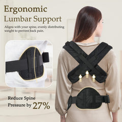 Safotad detachable waist support pad offers abdominal protection during front carrying
