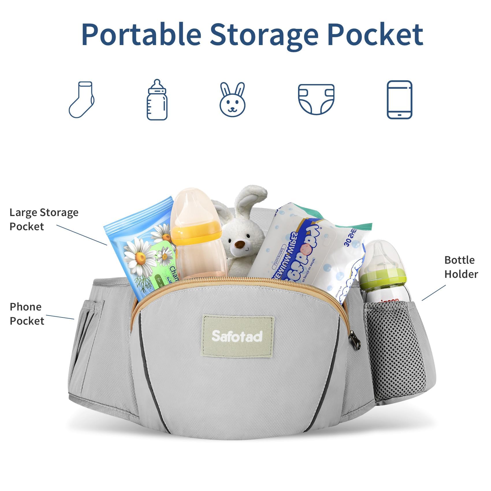 Safotad travel-ready hands-free carry supports on-the-go routines