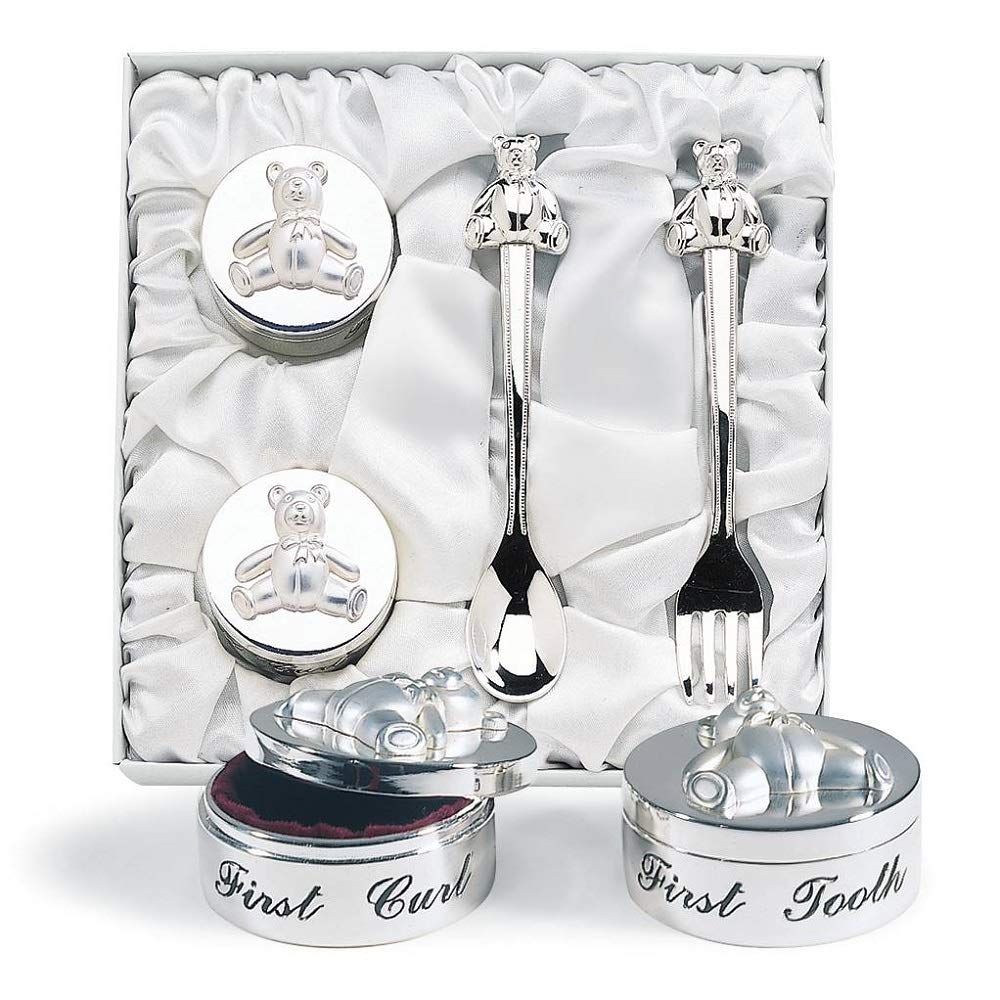 SAGEFINDS Baby's First Curl box with satin lining keeps memories safely on display.