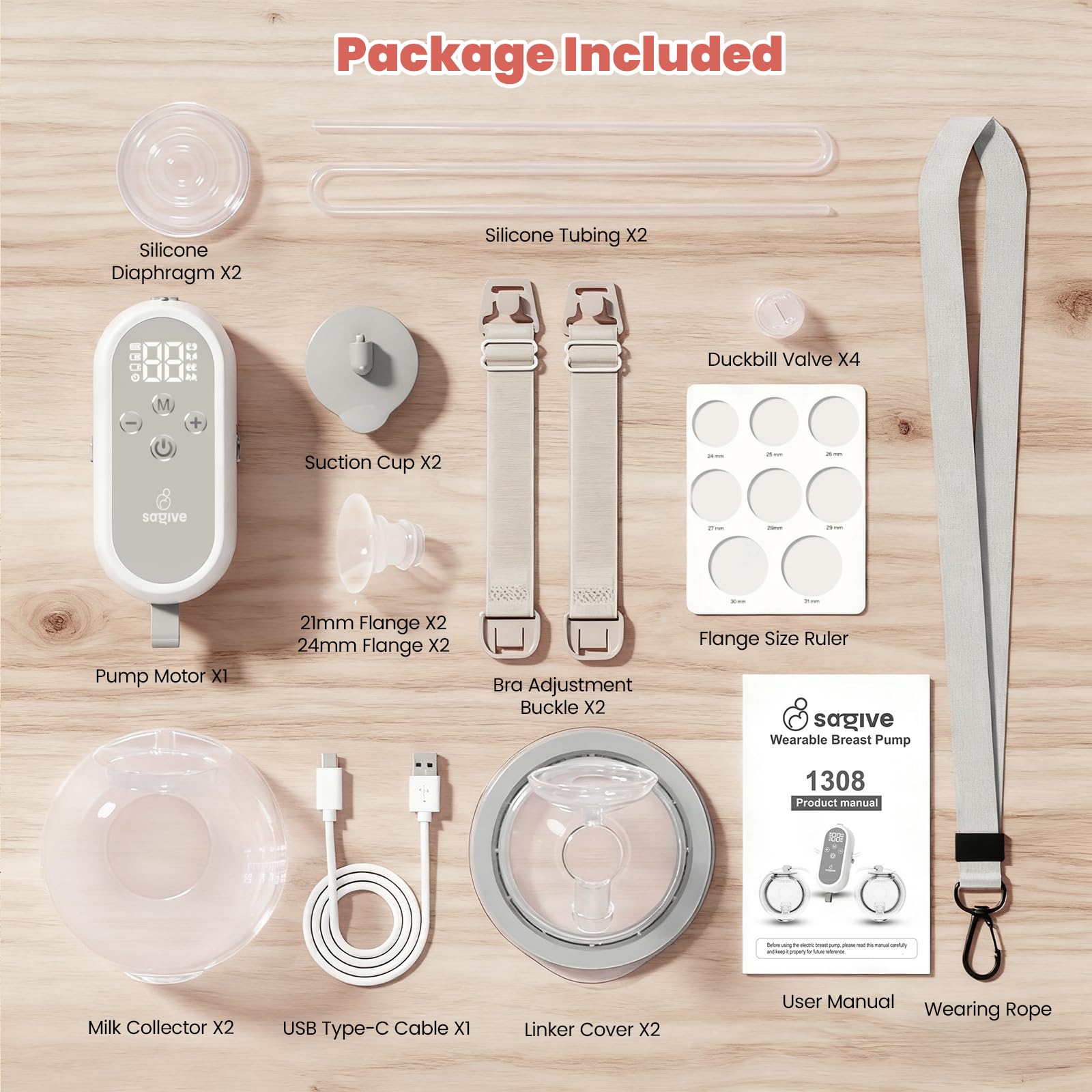 Saglve ABP-1308 compact wearable design fits discreetly under clothing