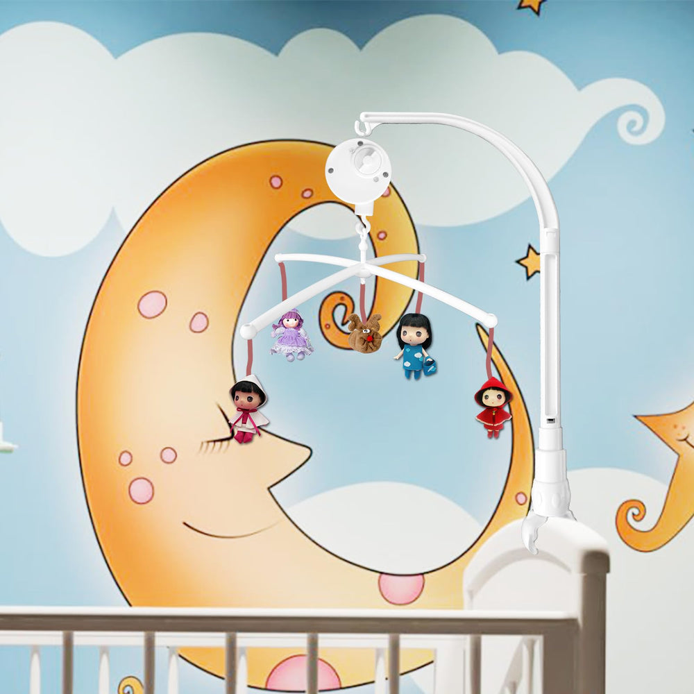 SAGOOITS arm with soft light and music creates a gentle, comforting nursery ambiance.