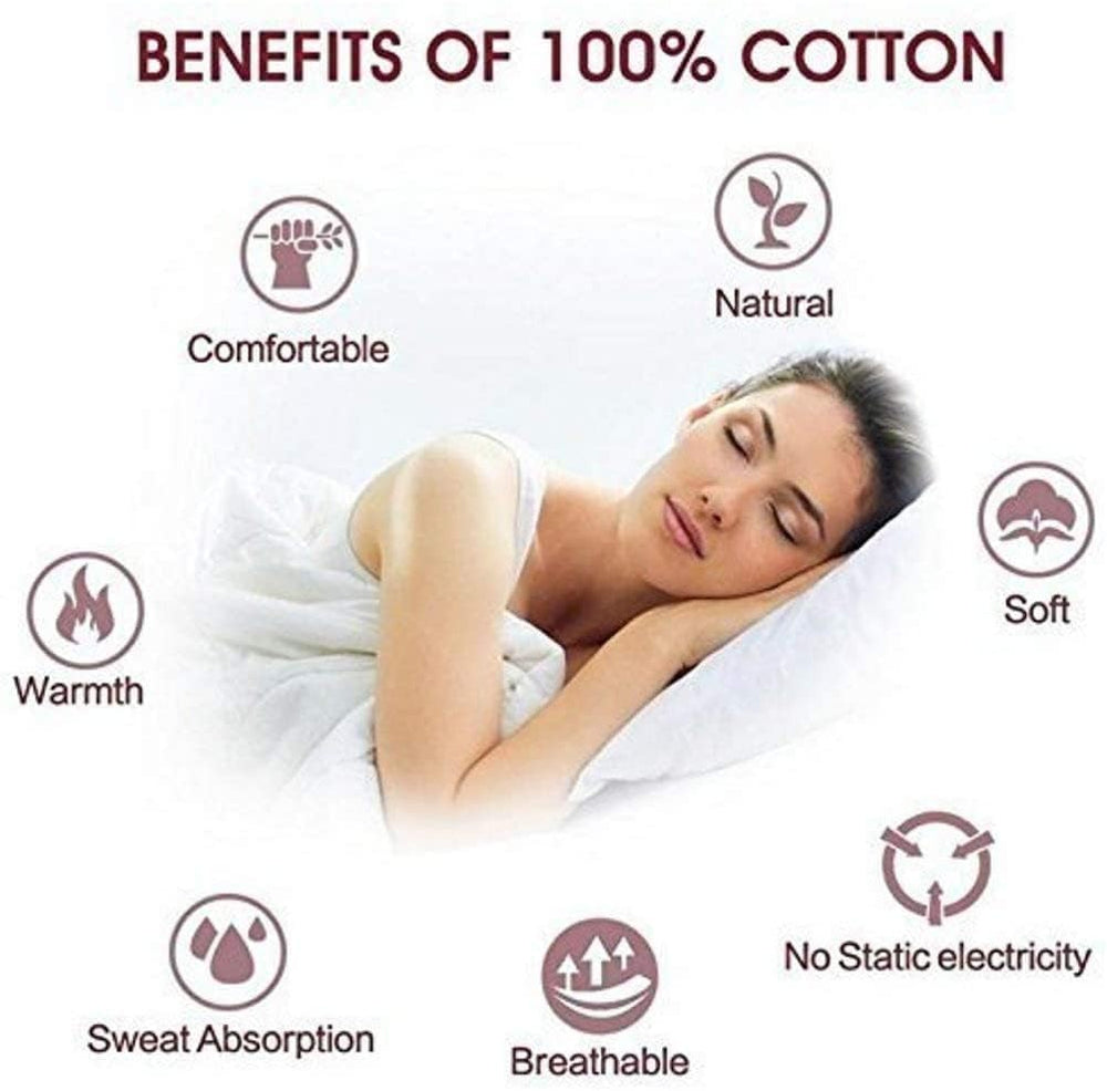 SAHARBEDDINGS machine-washable care-ready pillowcase simplifies post-travel cleaning.