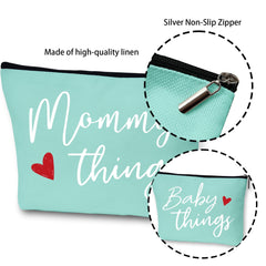 Sahjzk diaper bag with pouches inside ideal for organizing baby essentials and wipes