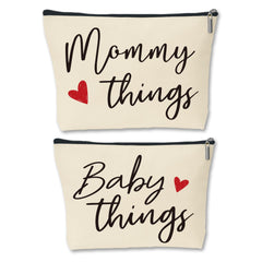 Sahjzk Mommy and Baby Matching Pouches show coordinated design for on-the-go organization.