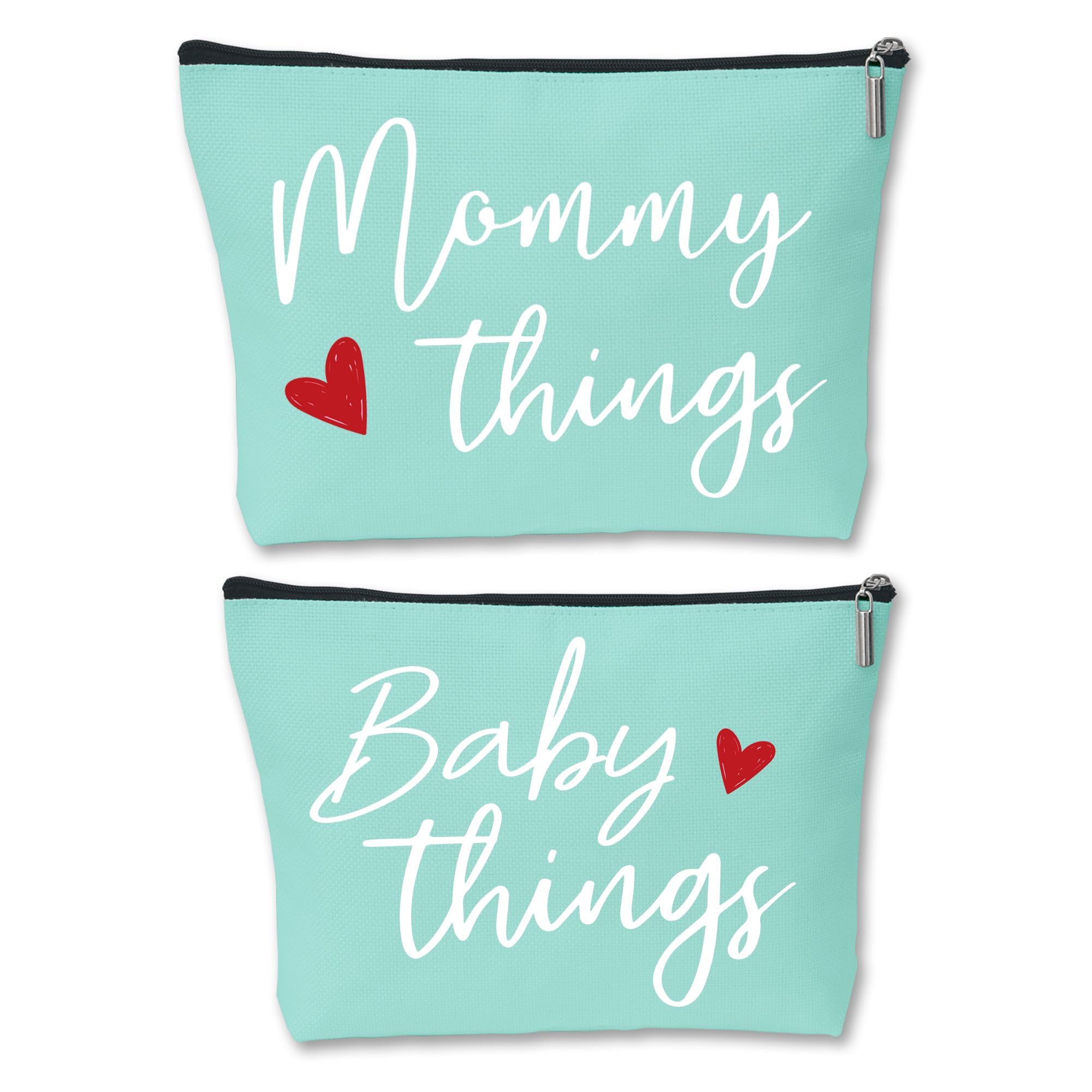 Sahjzk Mommy and Baby Matching Pouch Set close-up highlighting coordinated design for on-the-go moms