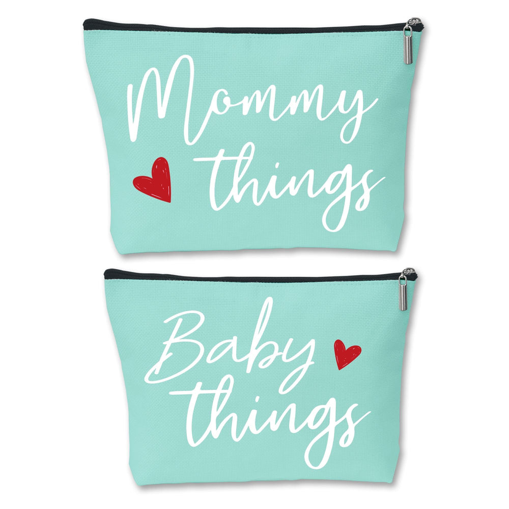 Sahjzk Mommy and Baby Matching Pouch Set close-up highlighting coordinated design for on-the-go moms