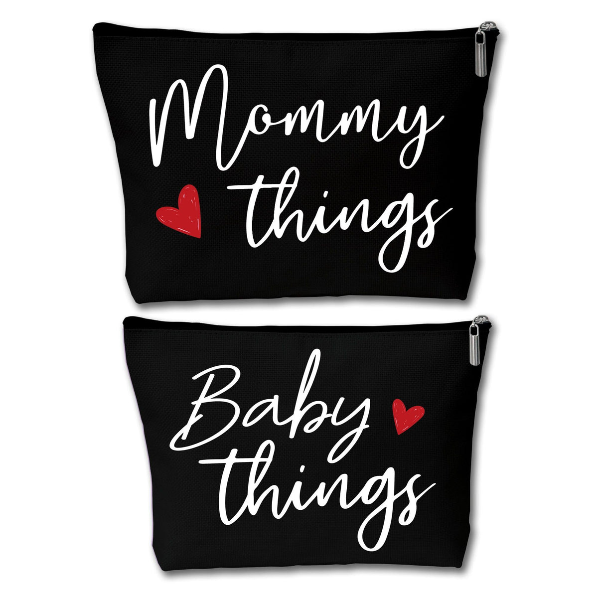 Sahjzk mommy-baby matching travel pouches organize essentials during travel.