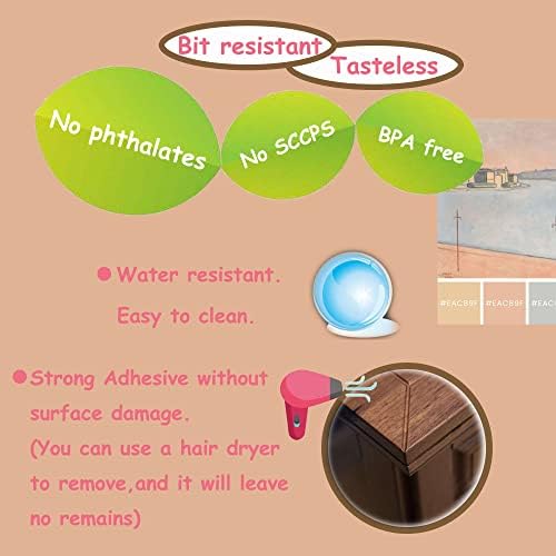 saicheek tasteless non-toxic silicone corner protector ensures safety without distractions.