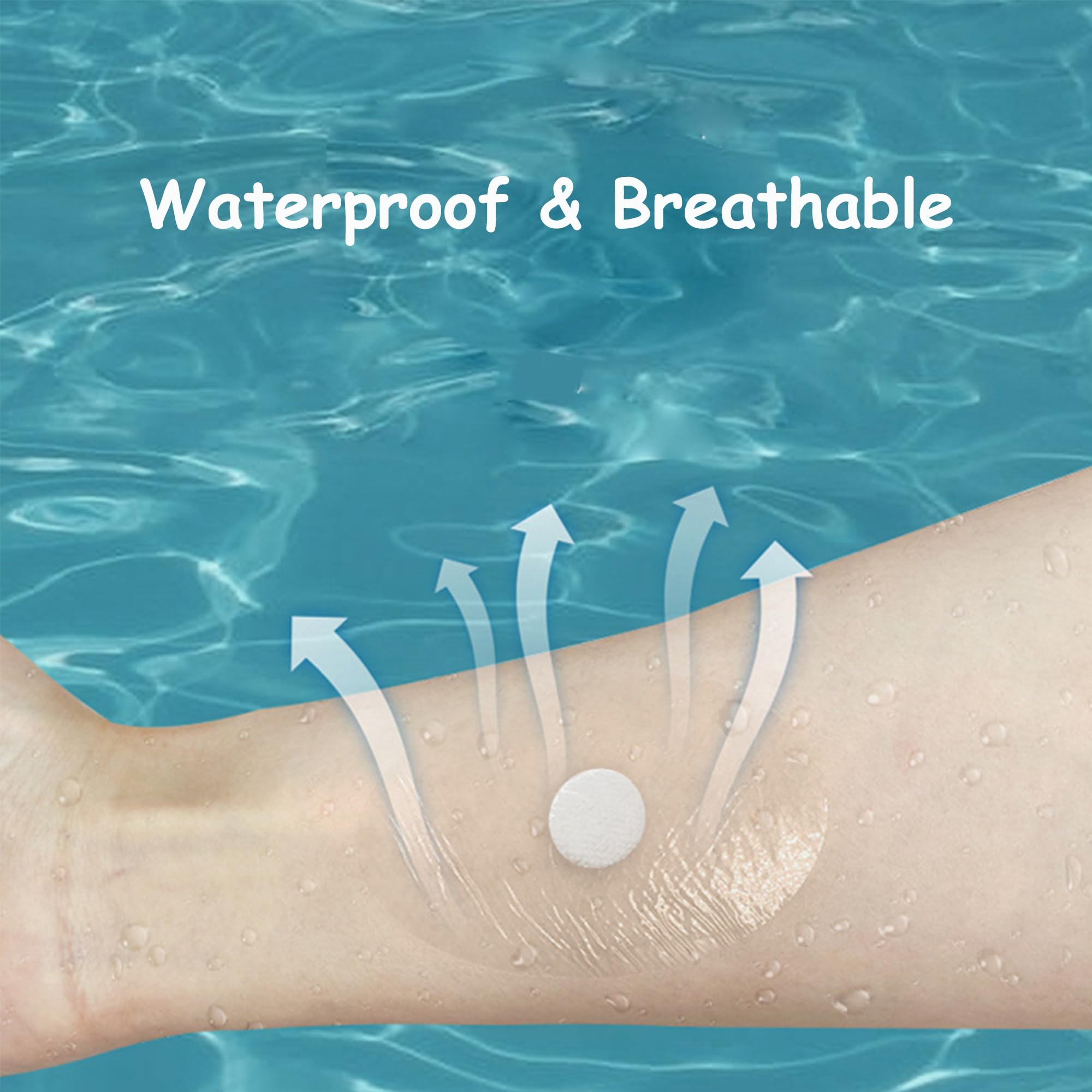 Saicheek waterproof ear stickers for bath show waterproof barrier in action.
