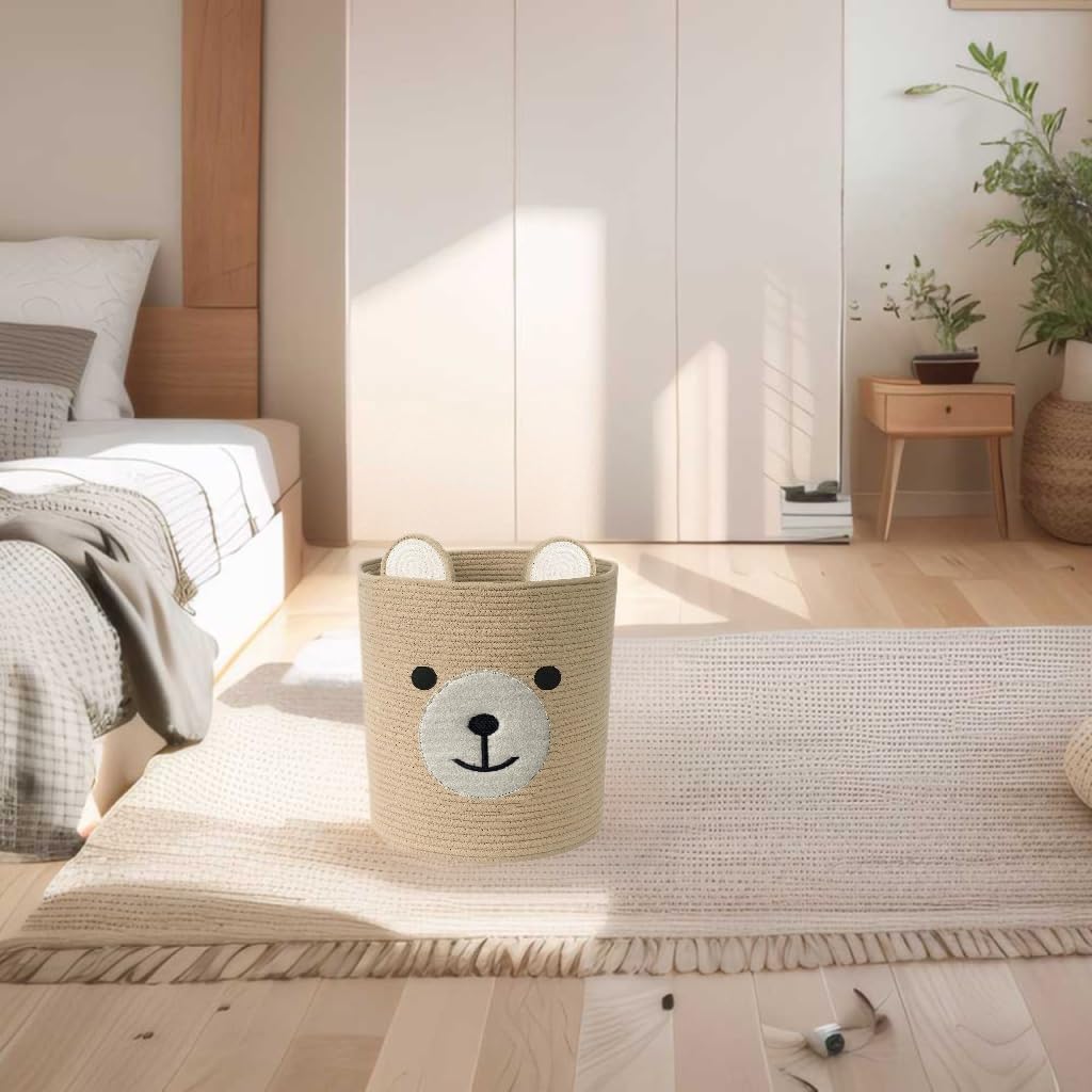 Saiiwnn Bear Basket makes a thoughtful baby shower gift.