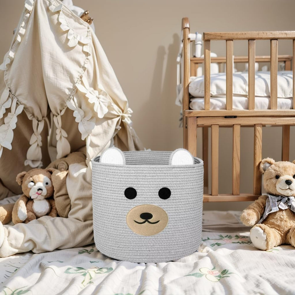 Saiiwnn Bear Laundry Basket foldable for easy storage