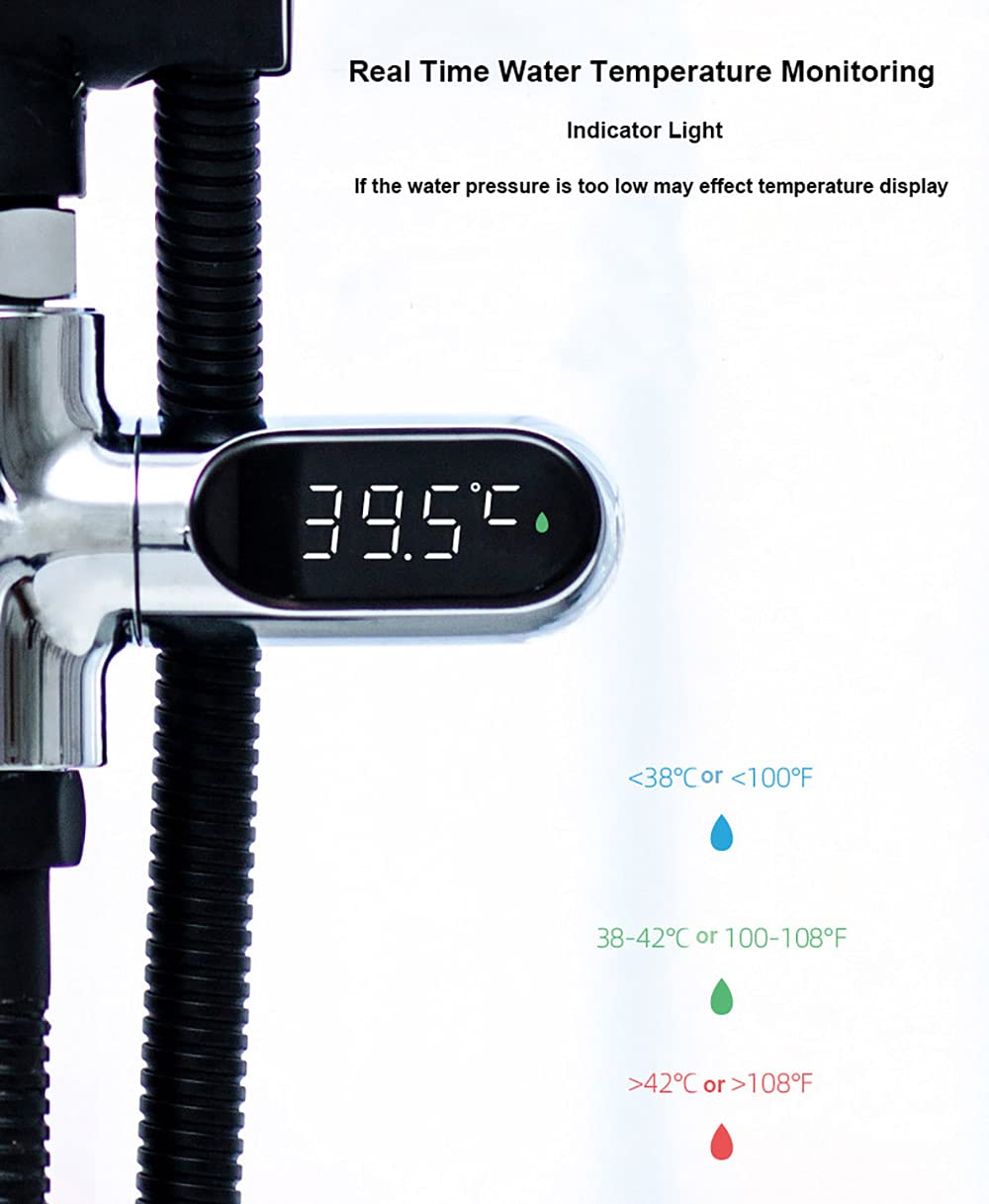 SAILINGFLO indicator lights blue green red guide water temperature to suitable range.