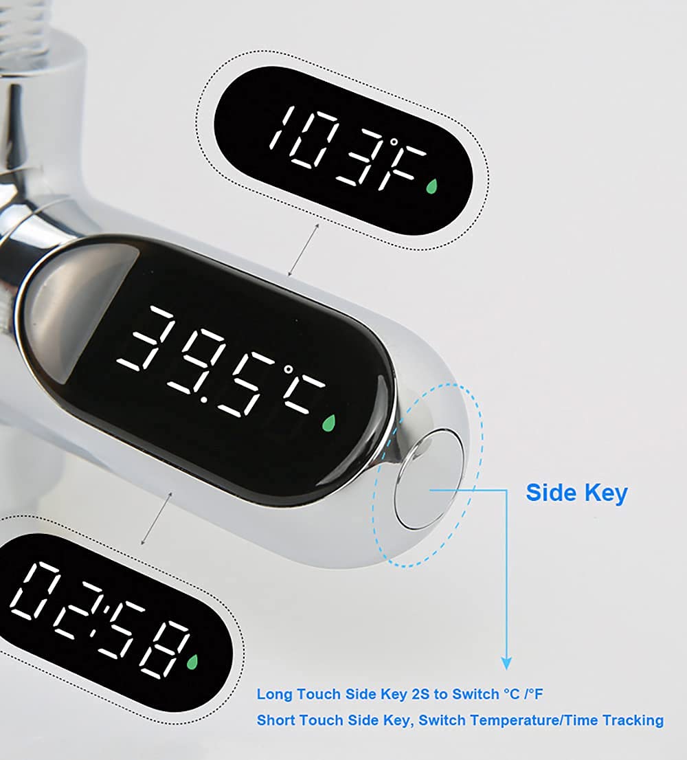 SAILINGFLO installation 1/2 inch nut fits most showers, tool-free setup.