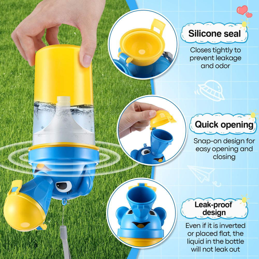 Saillong urinal for kids leak-proof seal lid demonstrates spill prevention.