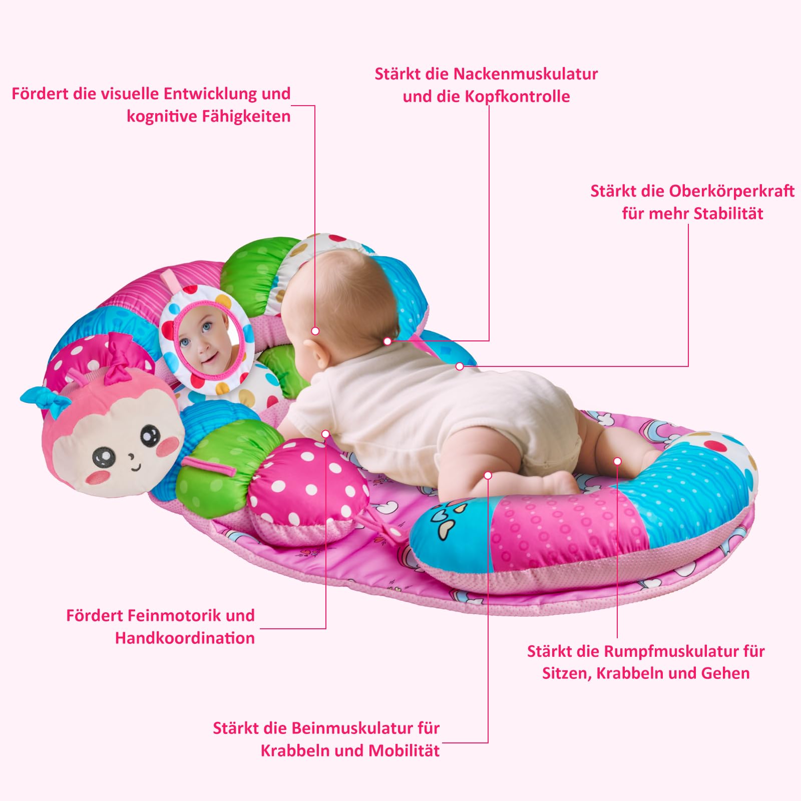 SAIMAND non-slip playmat on floor preventing movement during play