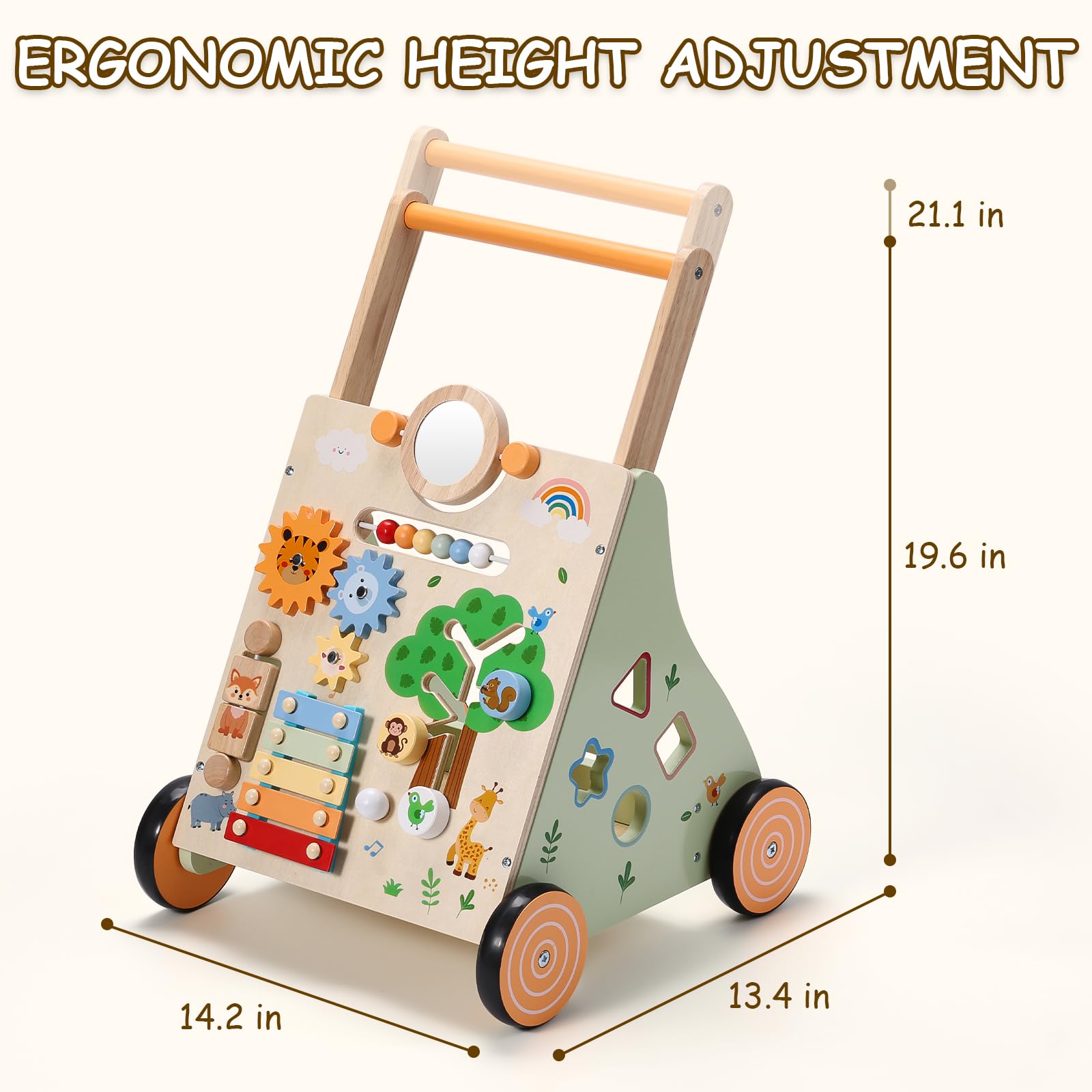 SainSmart Jr animal-theme panel adds playful learning during push-walking