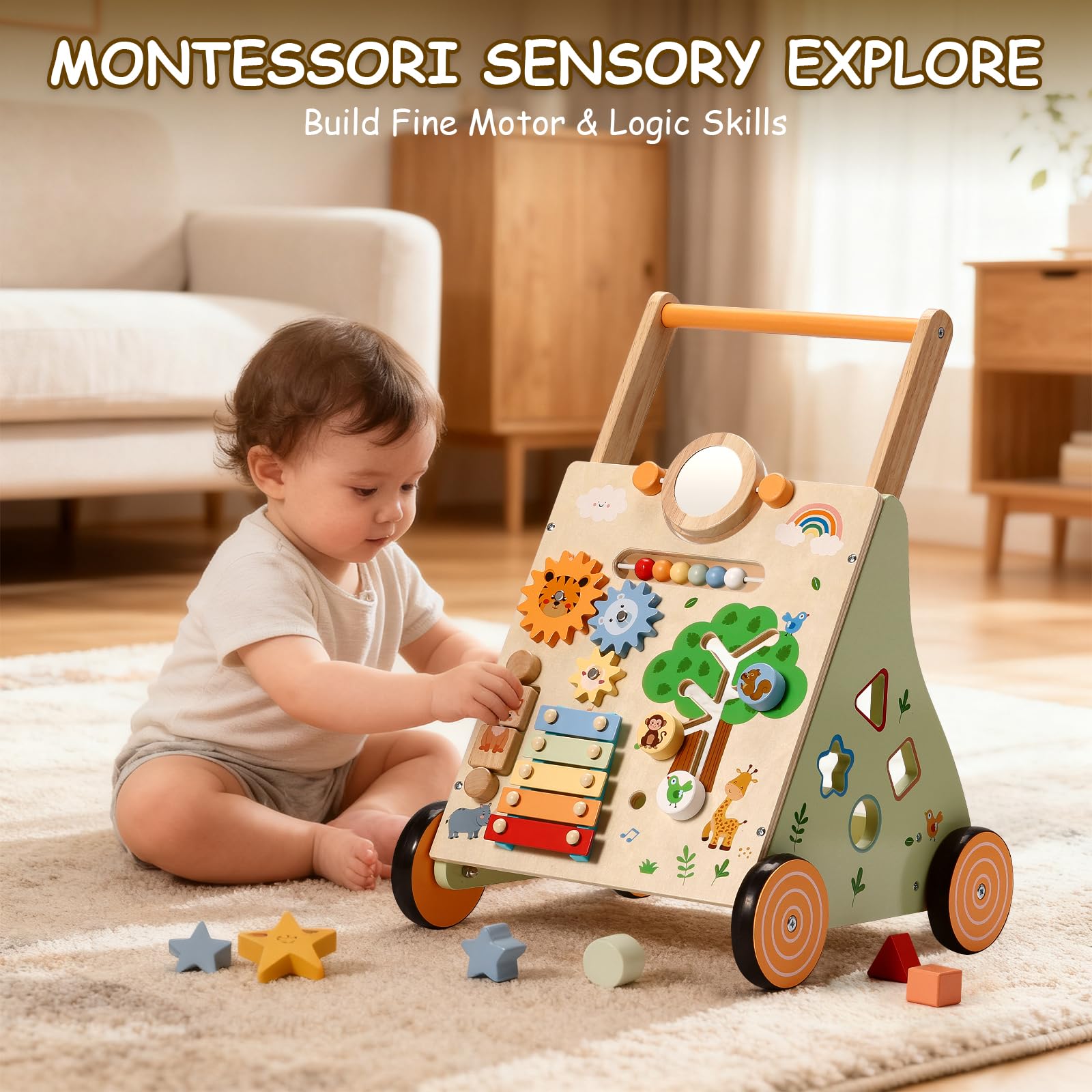 SainSmart Jr rear storage rack holding favorite toys for mobility-friendly play