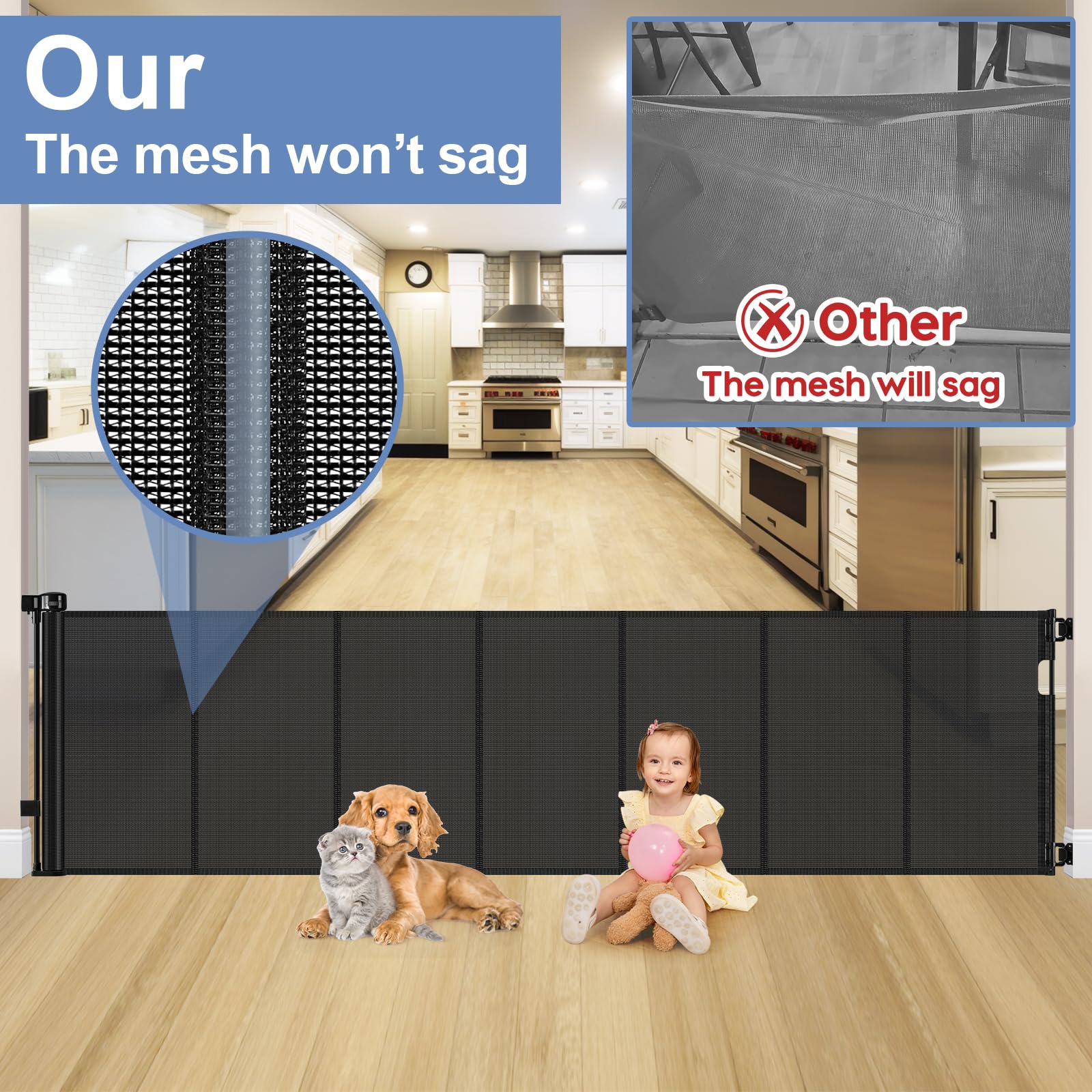 Sair pet adjustable bracket installation demonstrates baseboard-friendly fit