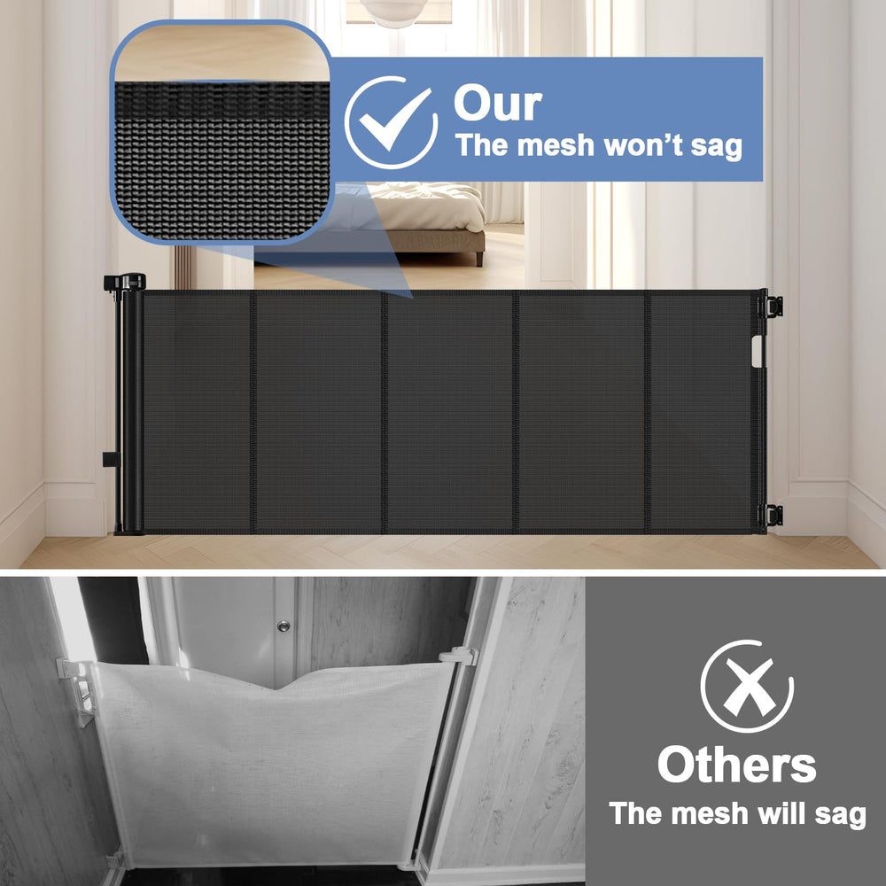 Sair Pet bracket-adjustable baseboard fit demonstrates no gap near the floor