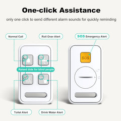 Sair Pet one-button assistance simplifies help requests during falls or emergencies for caregivers.