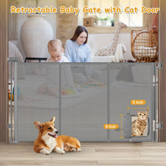 Sair pet mesh gate with flat reinforced bars keeps panels flat and sturdy