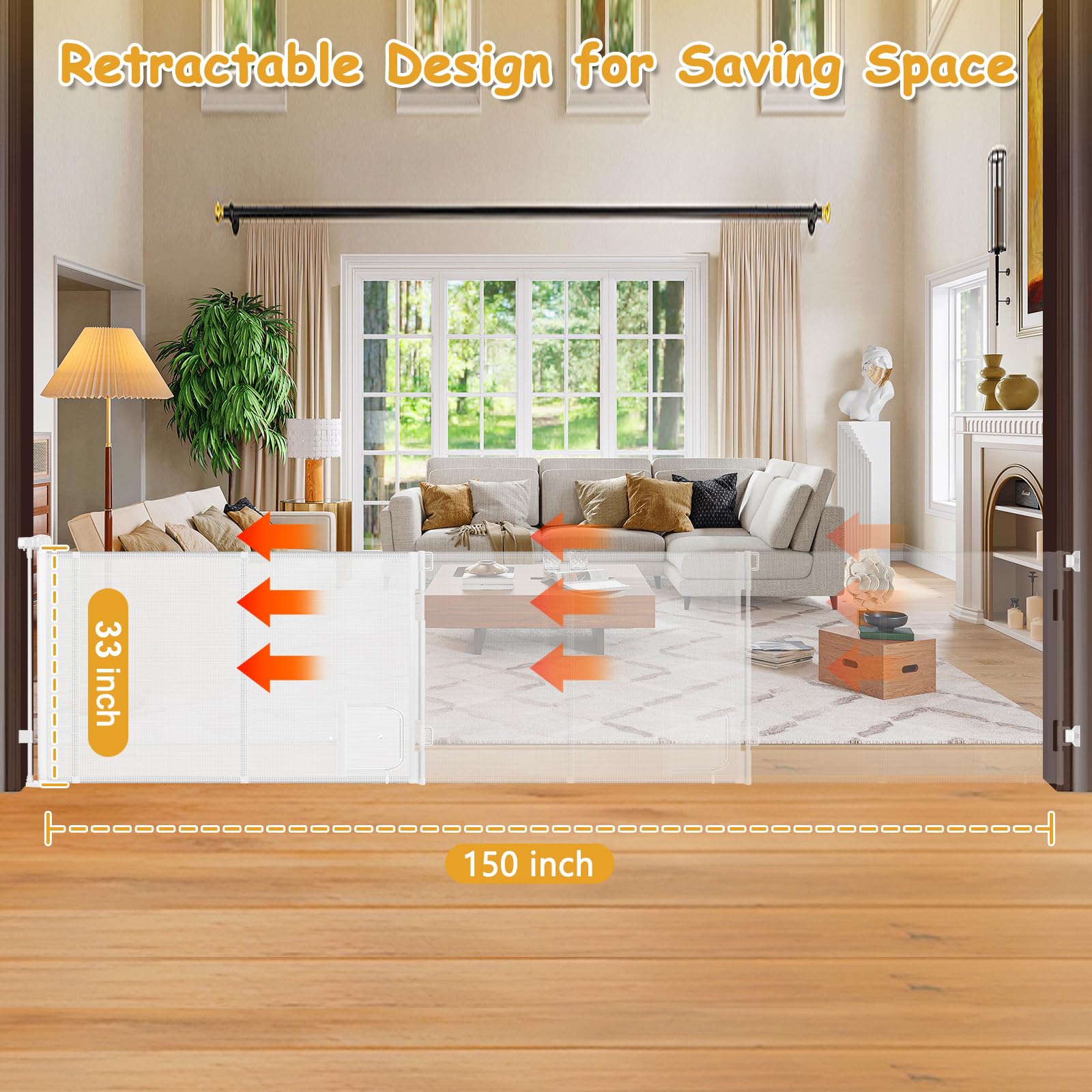 Sair pet one-hand operation gate offers easy single-handed use