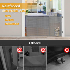 Sair pet one-hand retractable gate for easy use while carrying