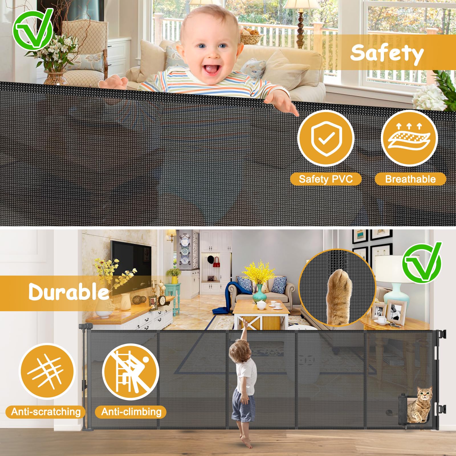 Sair pet safe PVC material offers durability and scratch resistance
