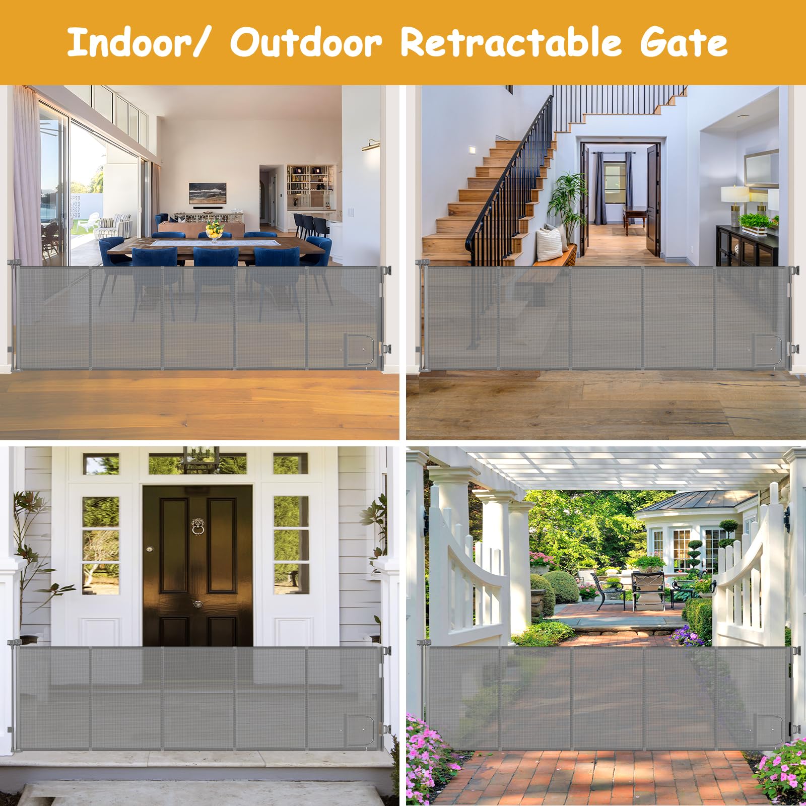 Sair Pet PVC gate is safe and anti-scratch for pets