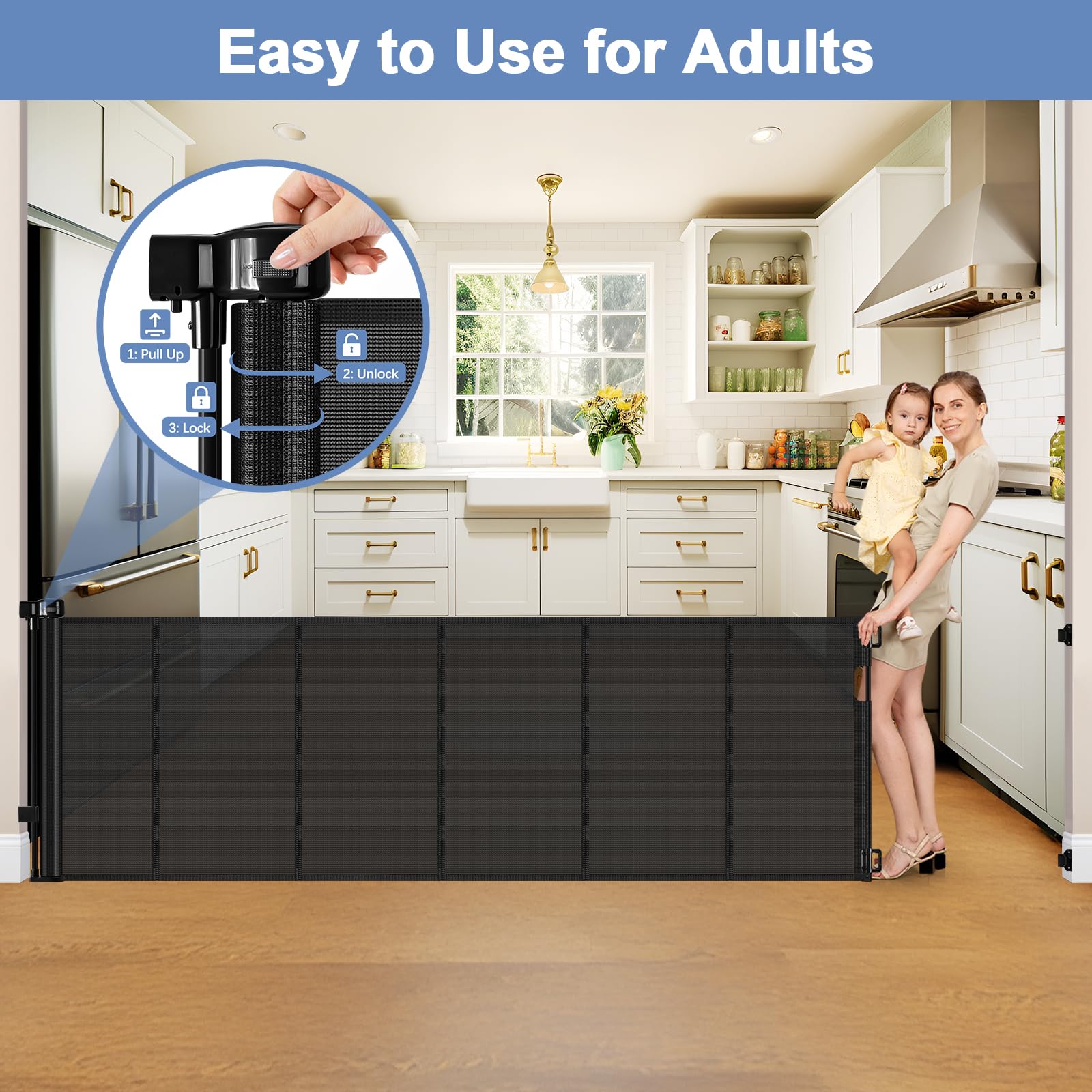 Sair Pet reinforced 200inch safety barrier for pets and kids in outdoor areas