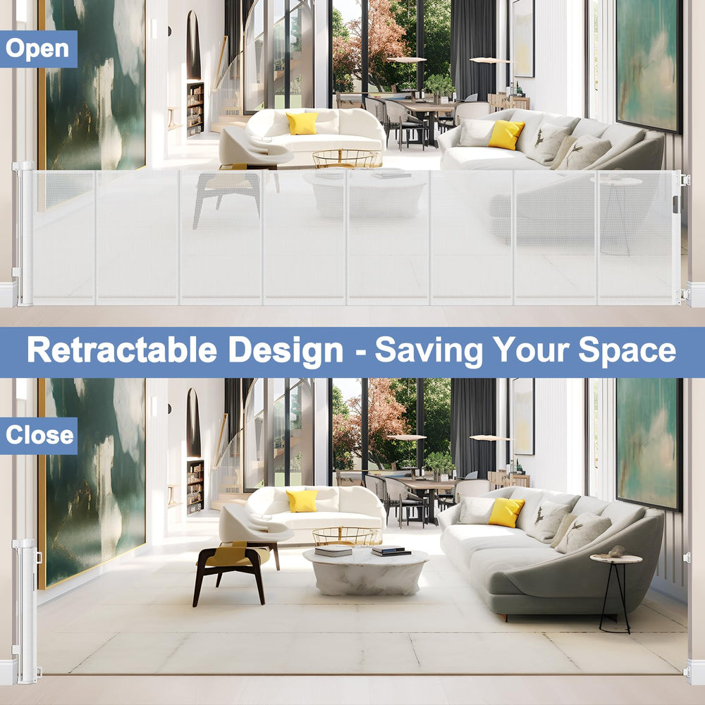Sair Pet baseboard-adjustment feature ensures no gaps under the gate