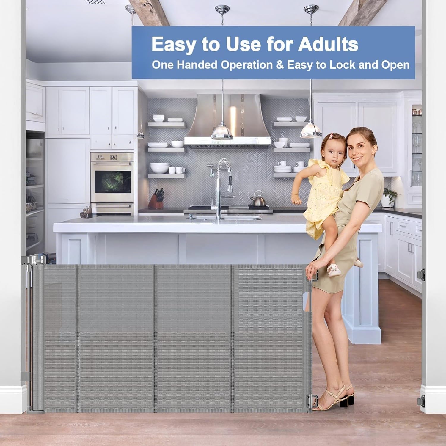Sair pet gate keeps babies safe while pets explore with ease