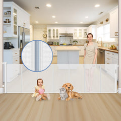 Sair pet reinforced strip design mesh prevents sagging for a sturdy barrier